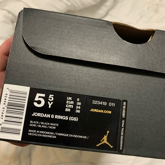 Jordan 6 rings GS Black - Picture 4 of 4